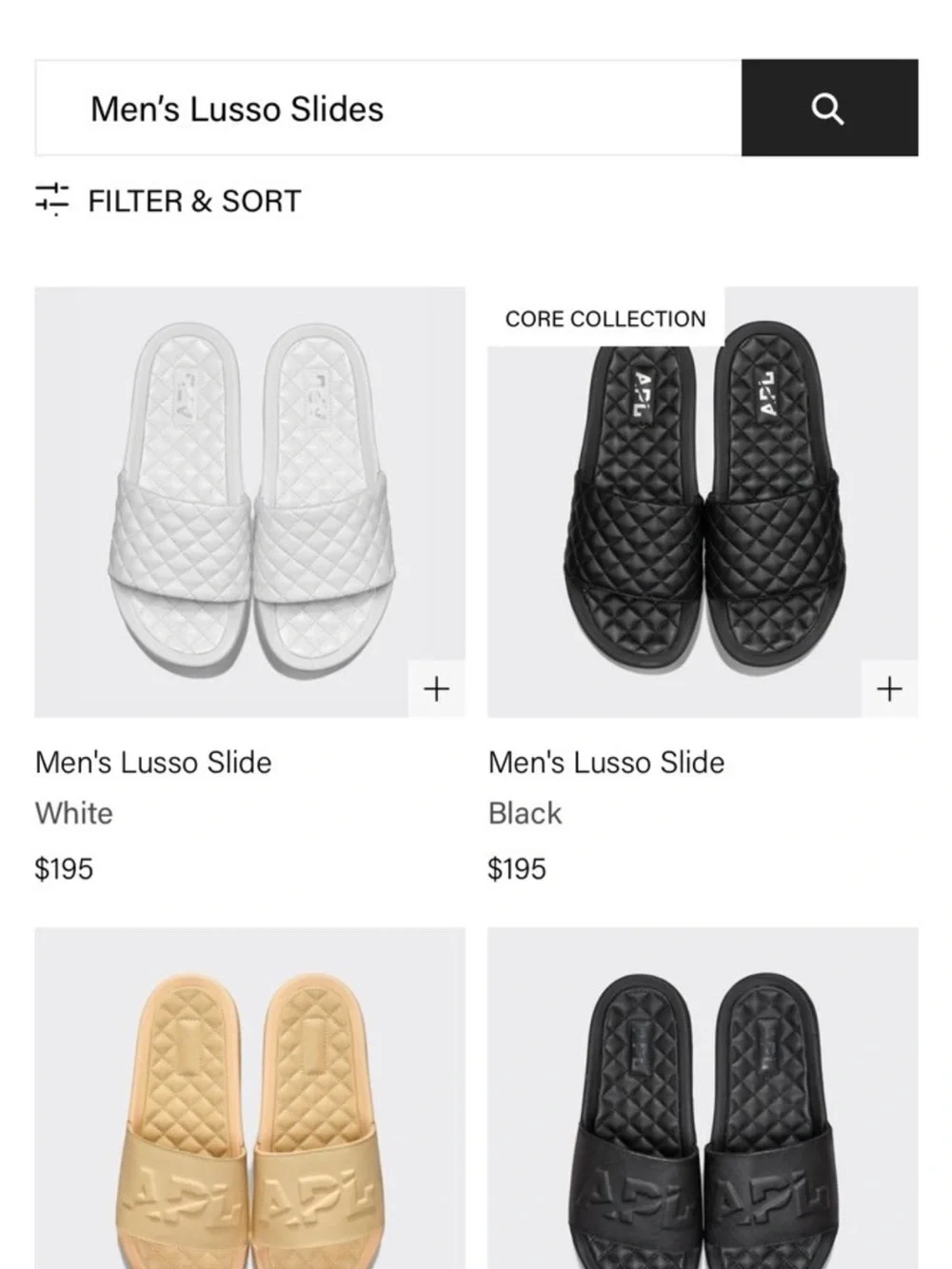 APL Men’s Lusso Slide in Slate with Pristine Accents